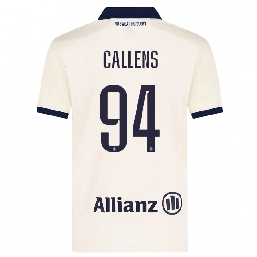 Danxen Mulher Camisola Emiel Callens #94 Beige Preto Alternativa 2026/27 Camisa