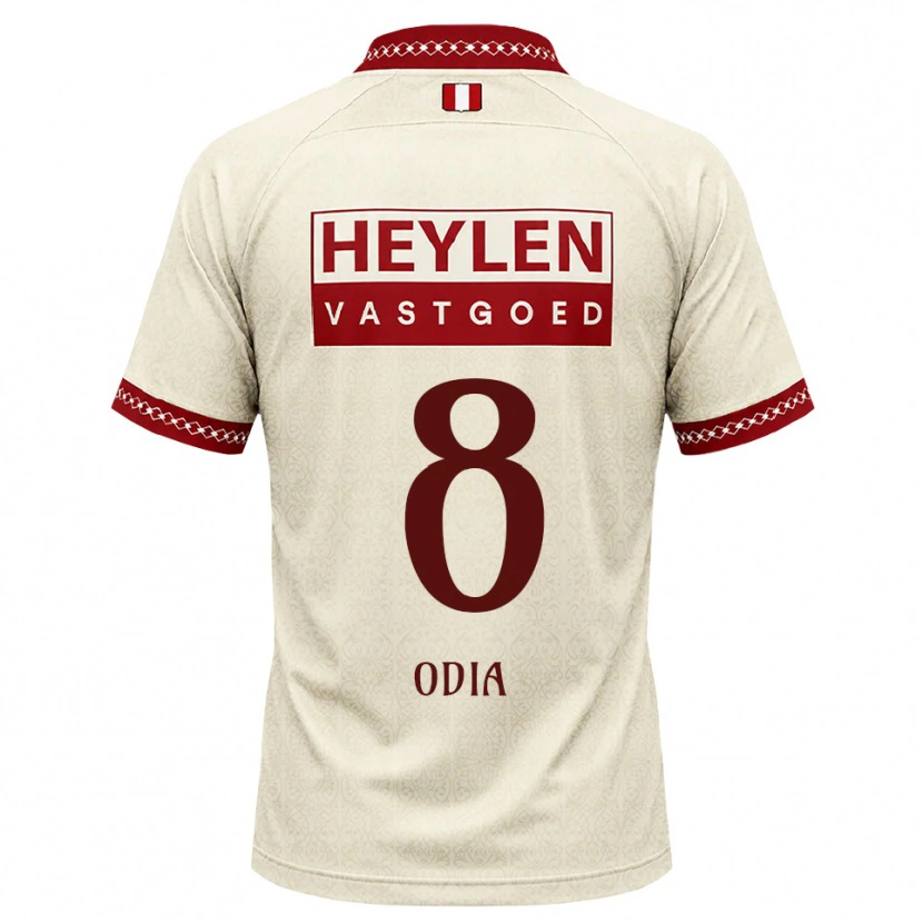 Danxen Mulher Camisola Dre Odia #8 Beige Vermelho Alternativa 2026/27 Camisa