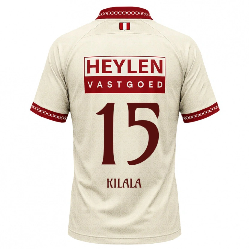 Danxen Mulher Camisola Baptiste Kilala #15 Beige Vermelho Alternativa 2026/27 Camisa