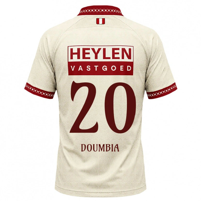 Danxen Mulher Camisola Mahamadou Doumbia #20 Beige Vermelho Alternativa 2026/27 Camisa