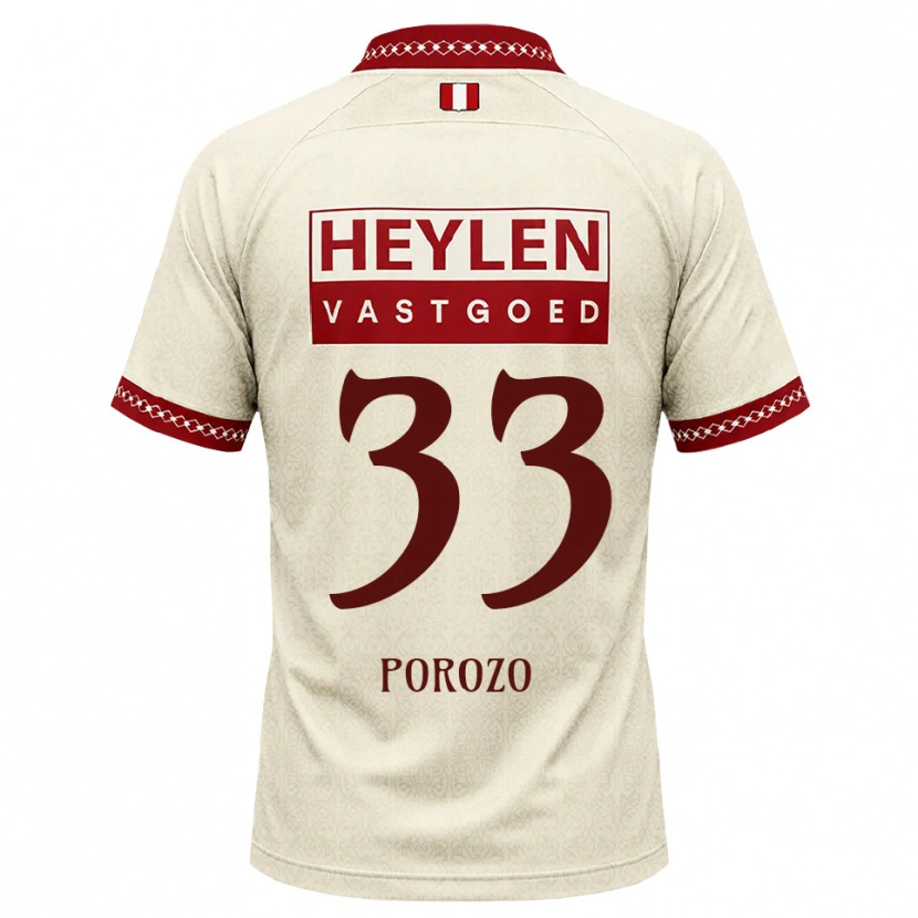 Danxen Mulher Camisola Snayder Porozo #33 Beige Vermelho Alternativa 2026/27 Camisa