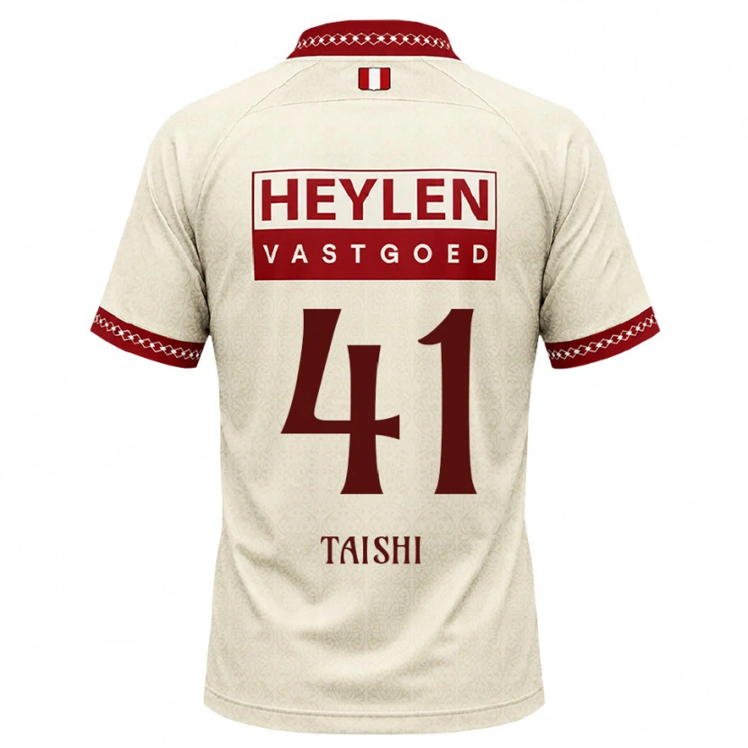 Danxen Mulher Camisola Taishi Brandon Nozawa #41 Beige Vermelho Alternativa 2026/27 Camisa