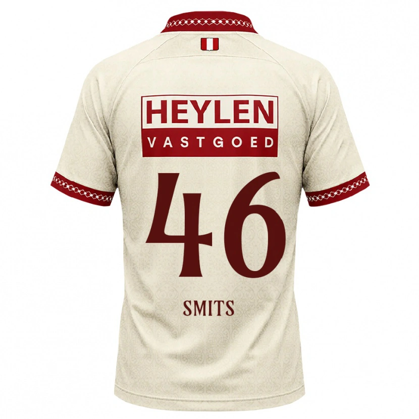 Danxen Mulher Camisola Milan Smits #46 Beige Vermelho Alternativa 2026/27 Camisa