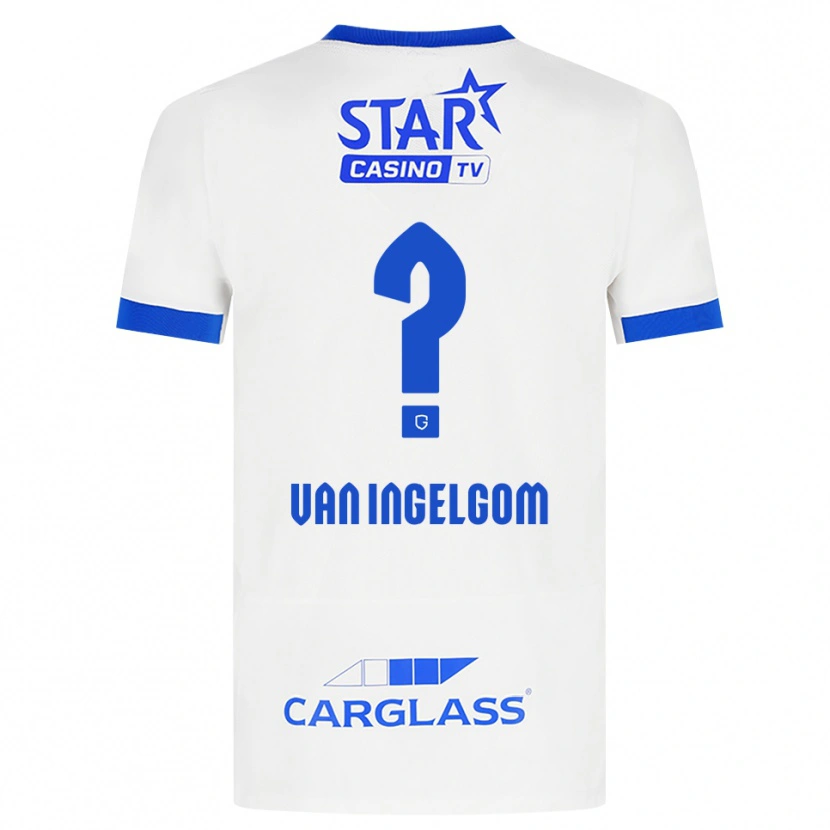Danxen Mulher Camisola Tijn Van Ingelgom #0 Branco Azul Alternativa 2026/27 Camisa