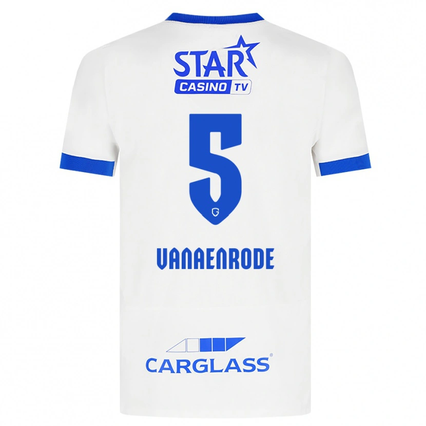 Danxen Mulher Camisola Gwyneth Vanaenrode #5 Branco Azul Alternativa 2026/27 Camisa