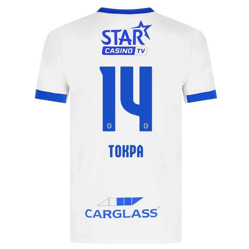 Danxen Mulher Camisola Winner Tokpa #14 Branco Azul Alternativa 2026/27 Camisa
