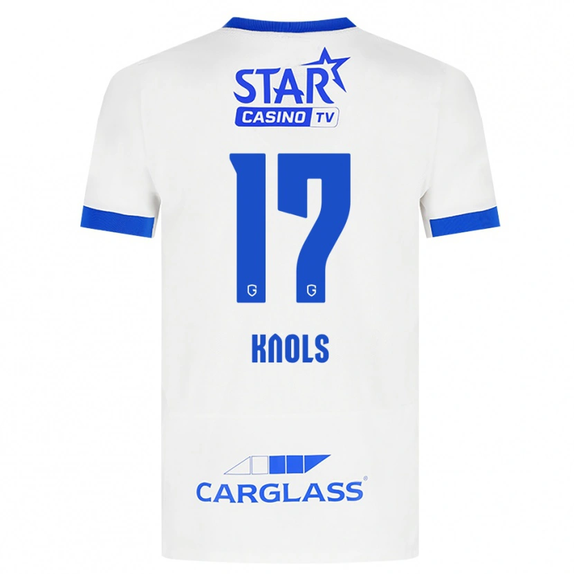 Danxen Mulher Camisola Myrthe Knols #17 Branco Azul Alternativa 2026/27 Camisa