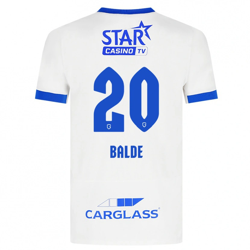Danxen Mulher Camisola Thierno Balde #20 Branco Azul Alternativa 2026/27 Camisa