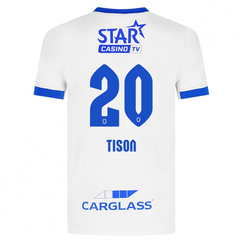 Danxen Mulher Camisola Charlotte Tison #20 Branco Azul Alternativa 2026/27 Camisa