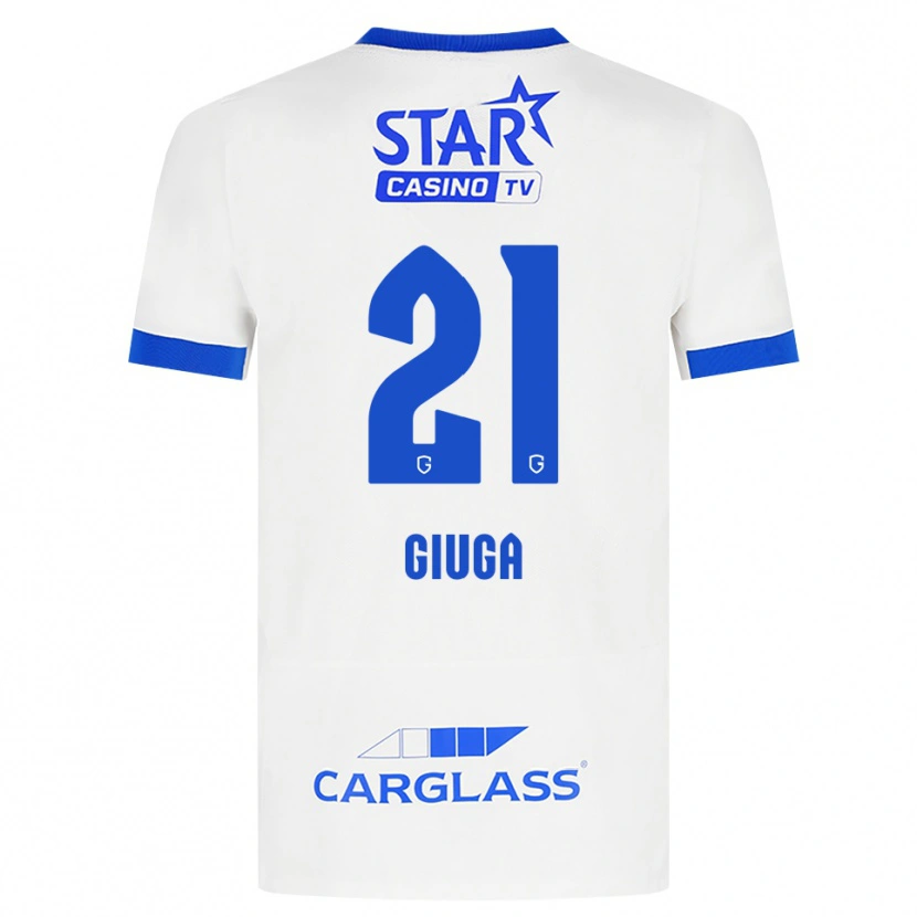 Danxen Mulher Camisola Anissa Giuga #21 Branco Azul Alternativa 2026/27 Camisa