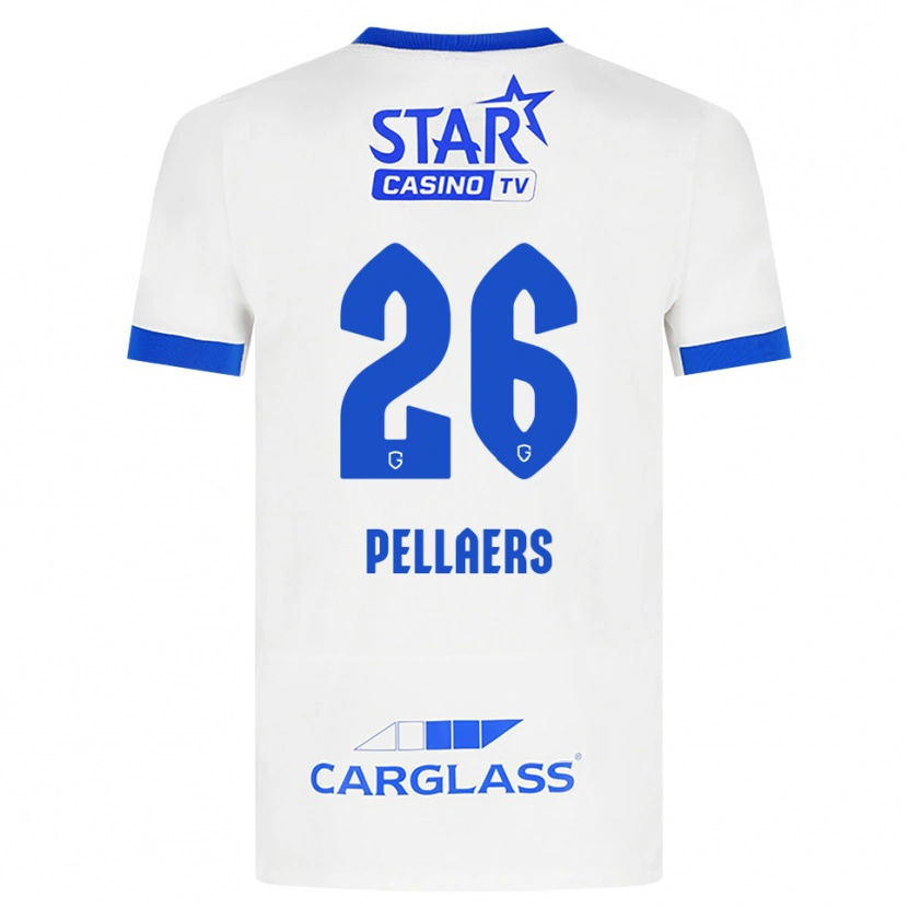 Danxen Mulher Camisola Amanuel Pellaers #26 Branco Azul Alternativa 2026/27 Camisa