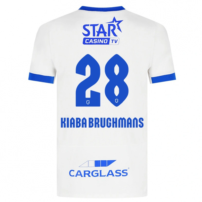 Danxen Mulher Camisola Lucca Brughmans #28 Branco Azul Alternativa 2026/27 Camisa