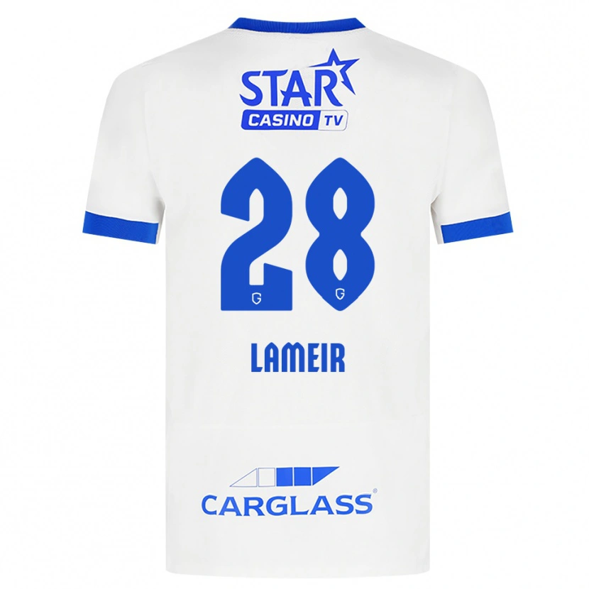 Danxen Mulher Camisola Tess Lameir #28 Branco Azul Alternativa 2026/27 Camisa