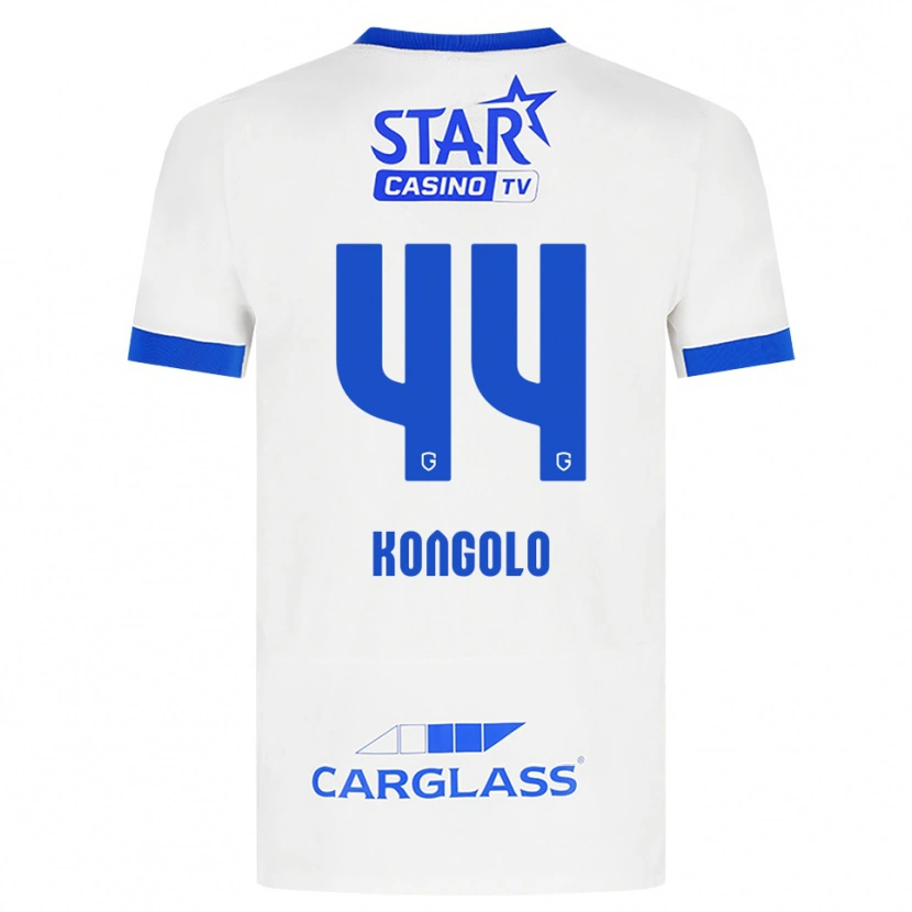 Danxen Mulher Camisola Josué Kongolo #44 Branco Azul Alternativa 2026/27 Camisa