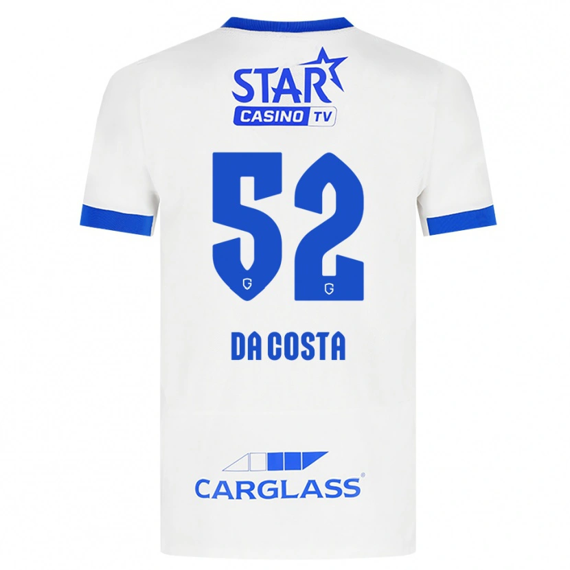 Danxen Mulher Camisola Wilson Da Costa #52 Branco Azul Alternativa 2026/27 Camisa