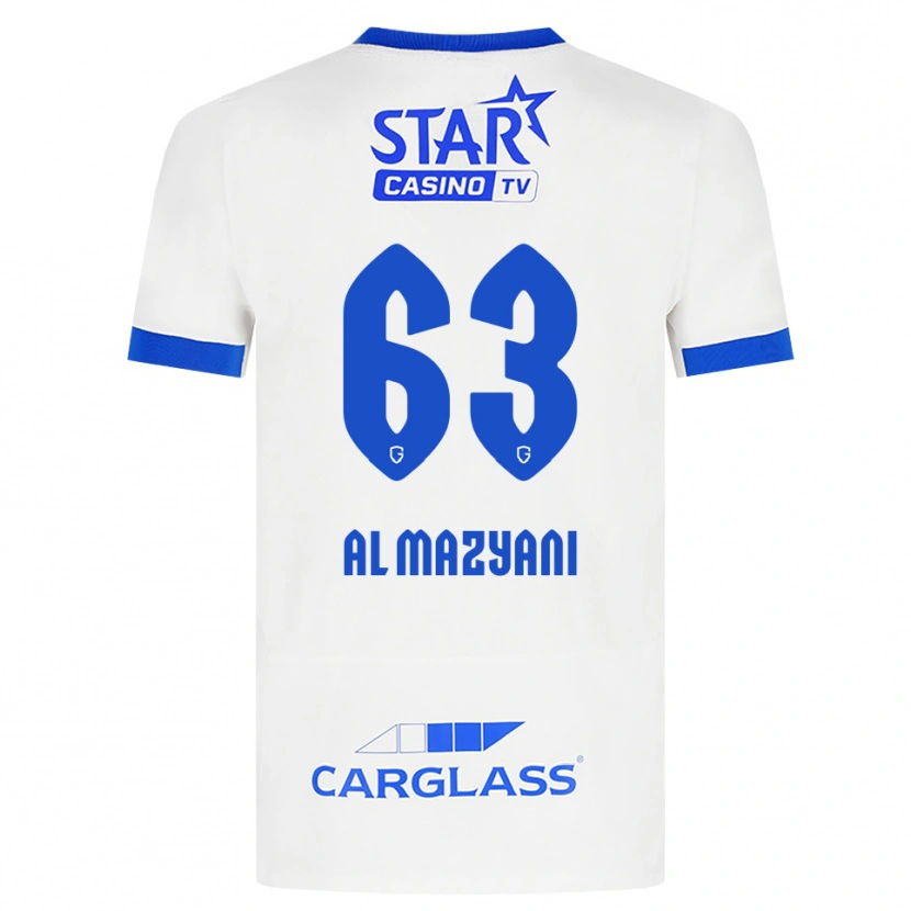 Danxen Mulher Camisola Faissal Al Mazyani #63 Branco Azul Alternativa 2026/27 Camisa