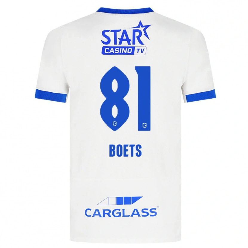 Danxen Mulher Camisola Keo Boets #81 Branco Azul Alternativa 2026/27 Camisa