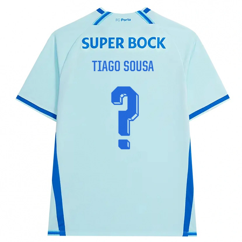 Danxen Mulher Camisola Tiago Sousa #0 Lightcyan Azul Terceiro 2026/27 Camisa