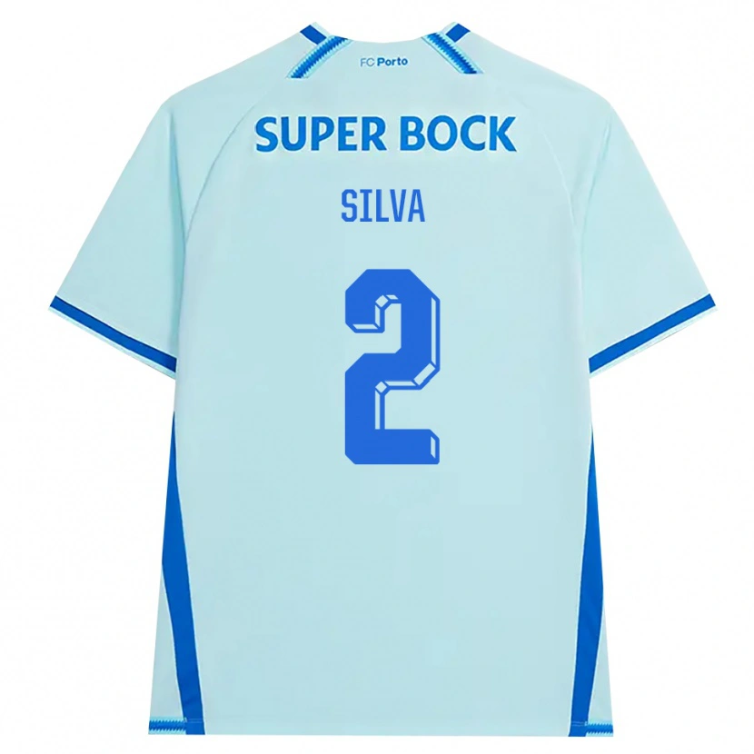 Danxen Mulher Camisola Marco Silva #2 Lightcyan Azul Terceiro 2026/27 Camisa