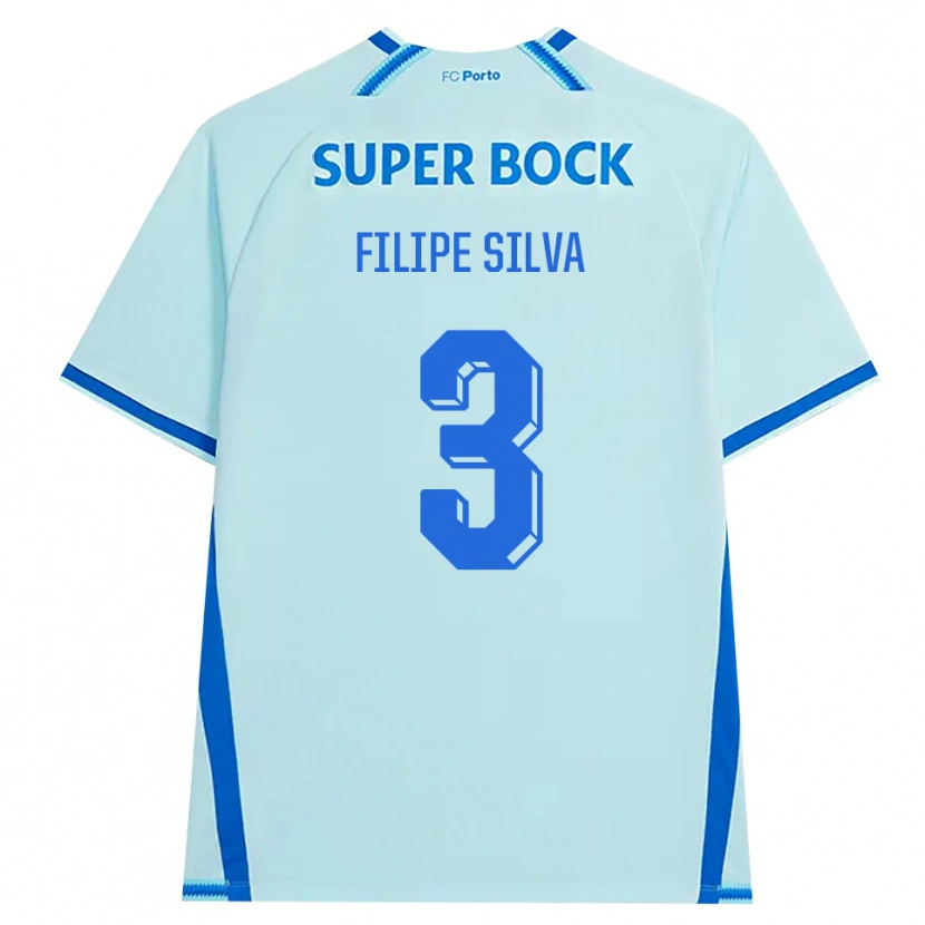 Danxen Mulher Camisola Filipe Silva #3 Lightcyan Azul Terceiro 2026/27 Camisa