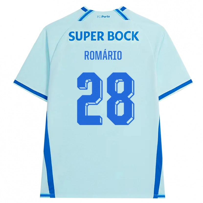 Danxen Mulher Camisola Romario Baro #28 Lightcyan Azul Terceiro 2026/27 Camisa