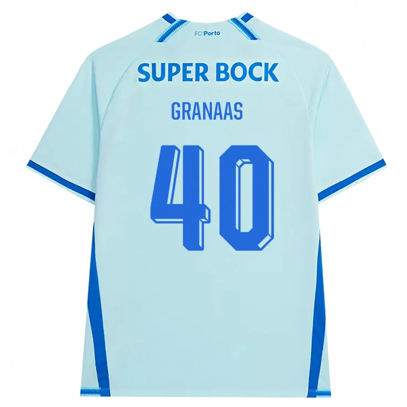 Danxen Mulher Camisola Eirik Granaas #40 Lightcyan Azul Terceiro 2026/27 Camisa