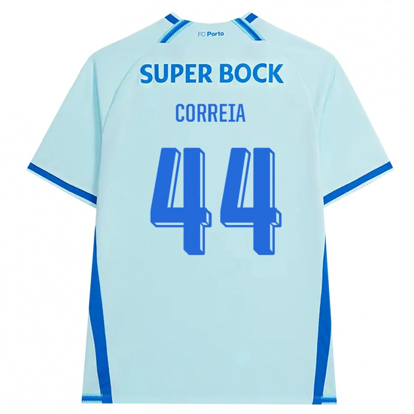 Danxen Mulher Camisola Romain Correia #44 Lightcyan Azul Terceiro 2026/27 Camisa