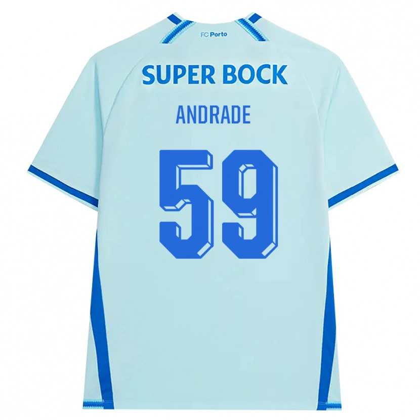Danxen Mulher Camisola Tiago Andrade #59 Lightcyan Azul Terceiro 2026/27 Camisa