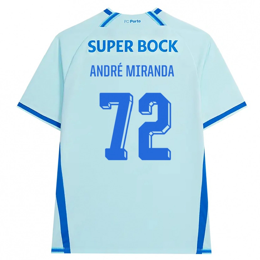 Danxen Mulher Camisola André Miranda #72 Lightcyan Azul Terceiro 2026/27 Camisa