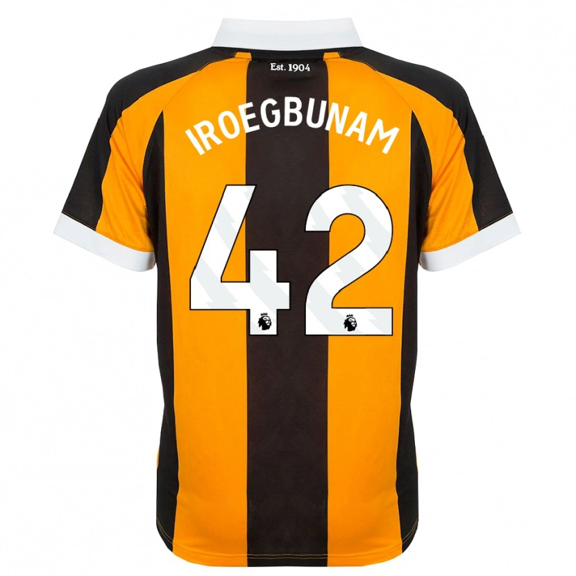 Danxen Mulher Camisola Tim Iroegbunam #42 Laranja Preto Branco Principal 2026/27 Camisa