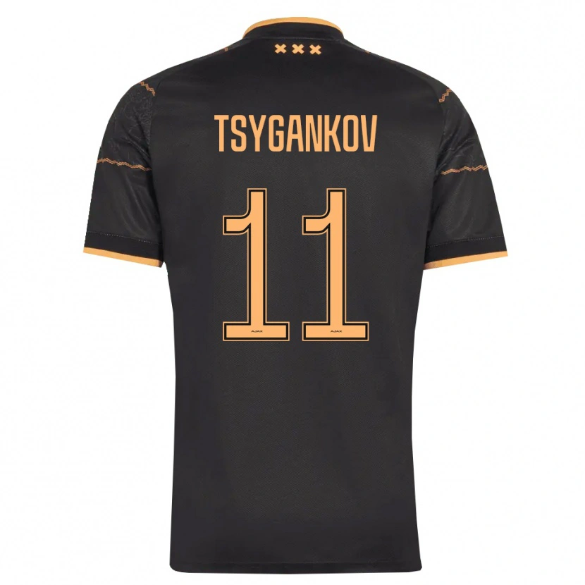 Danxen Mulher Camisola Viktor Tsygankov #11 Preto Laranja Alternativa 2026/27 Camisa