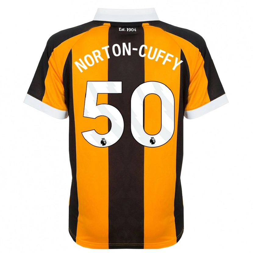 Danxen Mulher Camisola Brooke Norton-Cuffy #50 Laranja Preto Branco Principal 2026/27 Camisa