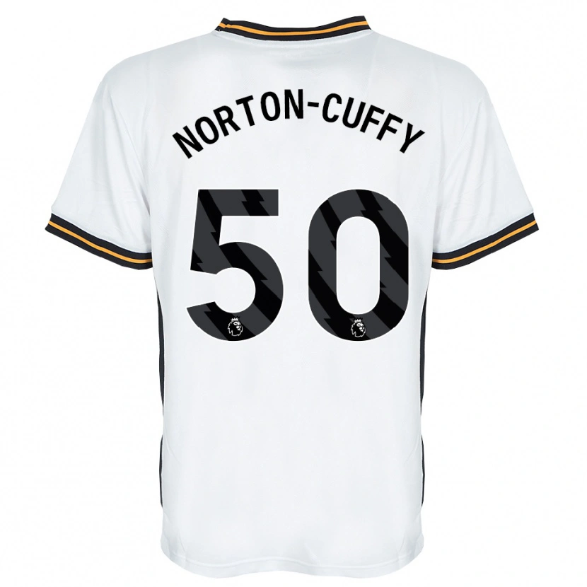 Danxen Mulher Camisola Brooke Norton-Cuffy #50 Branco Laranja Preto Alternativa 2026/27 Camisa