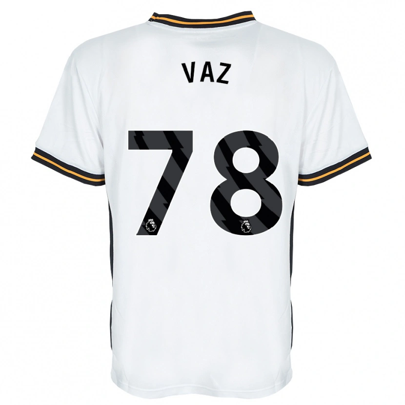 Danxen Mulher Camisola Robinio Vaz #78 Branco Laranja Preto Alternativa 2026/27 Camisa