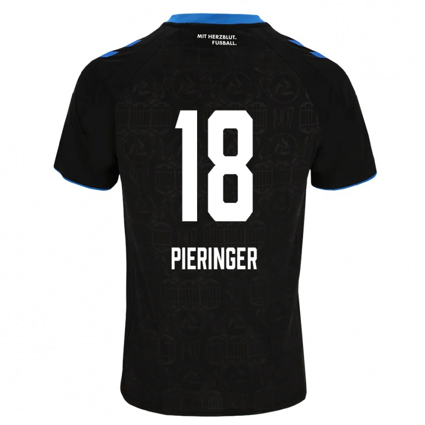 Danxen Mulher Camisola Marvin Pieringer #18 Preto Branco Vermelho Principal 2026/27 Camisa