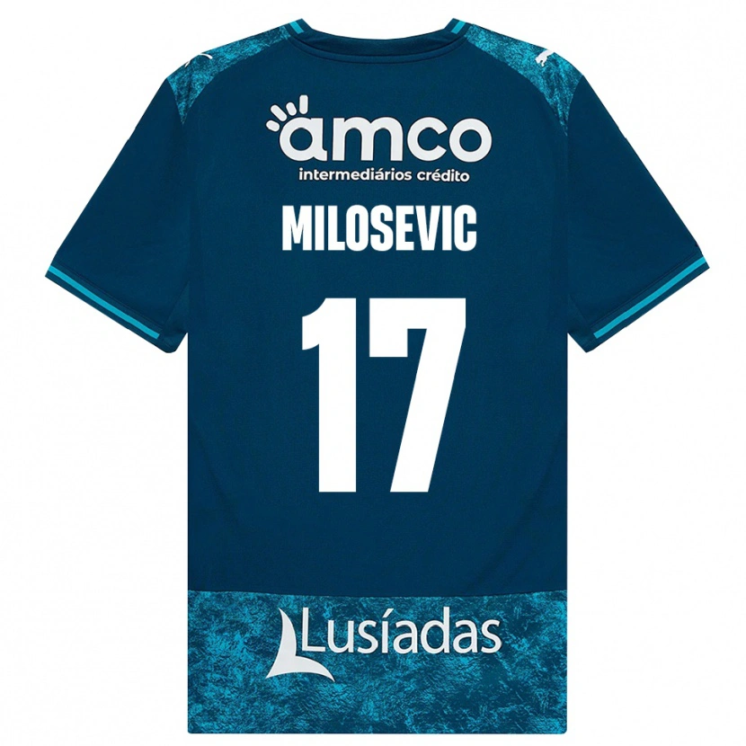 Danxen Mulher Camisola Jovan Milosevic #17 Darkslategray Mediumturquoise Alternativa 2026/27 Camisa
