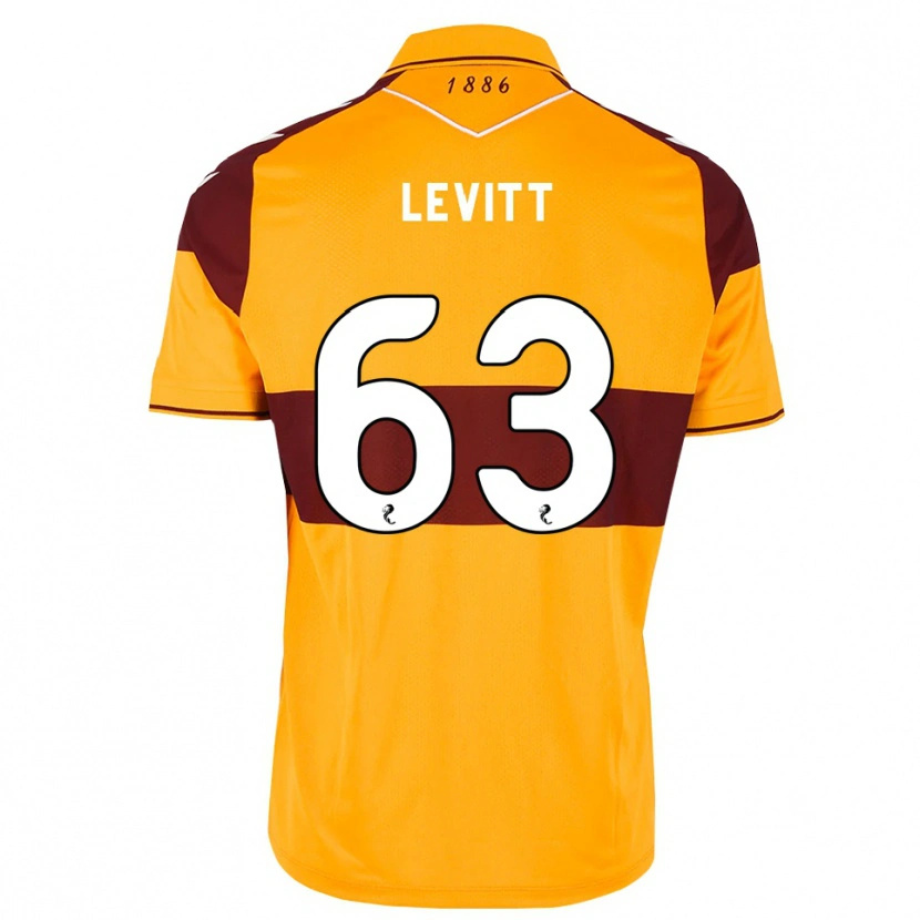 Danxen Mulher Camisola Dylan Levitt #63 Marrom Laranja Principal 2026/27 Camisa