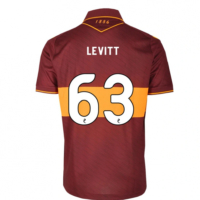 Danxen Mulher Camisola Dylan Levitt #63 Laranja Marrom Alternativa 2026/27 Camisa