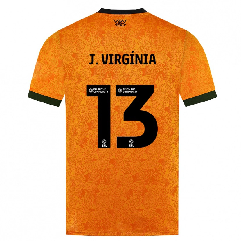 Danxen Criança Camisola João Virgínia #13 Laranja Preto Principal 2026/27 Camisa