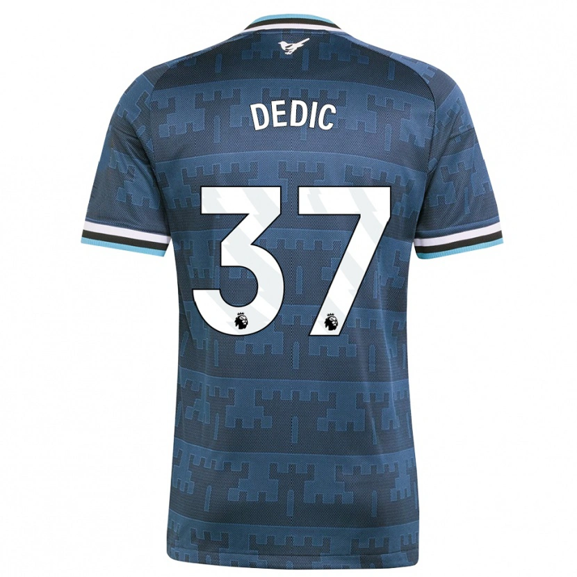 Danxen Criança Camisola Amar Dedić #37 Amarelo Preto Azul Alternativa 2026/27 Camisa