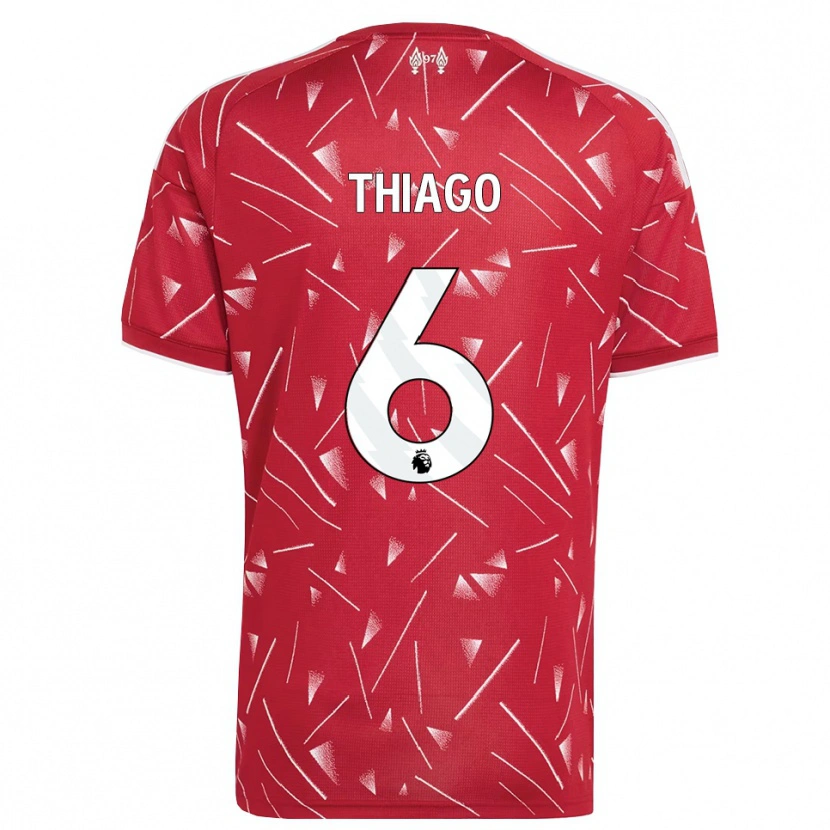 Danxen Criança Camisola Thiago #6 Branco Vermelho Principal 2026/27 Camisa
