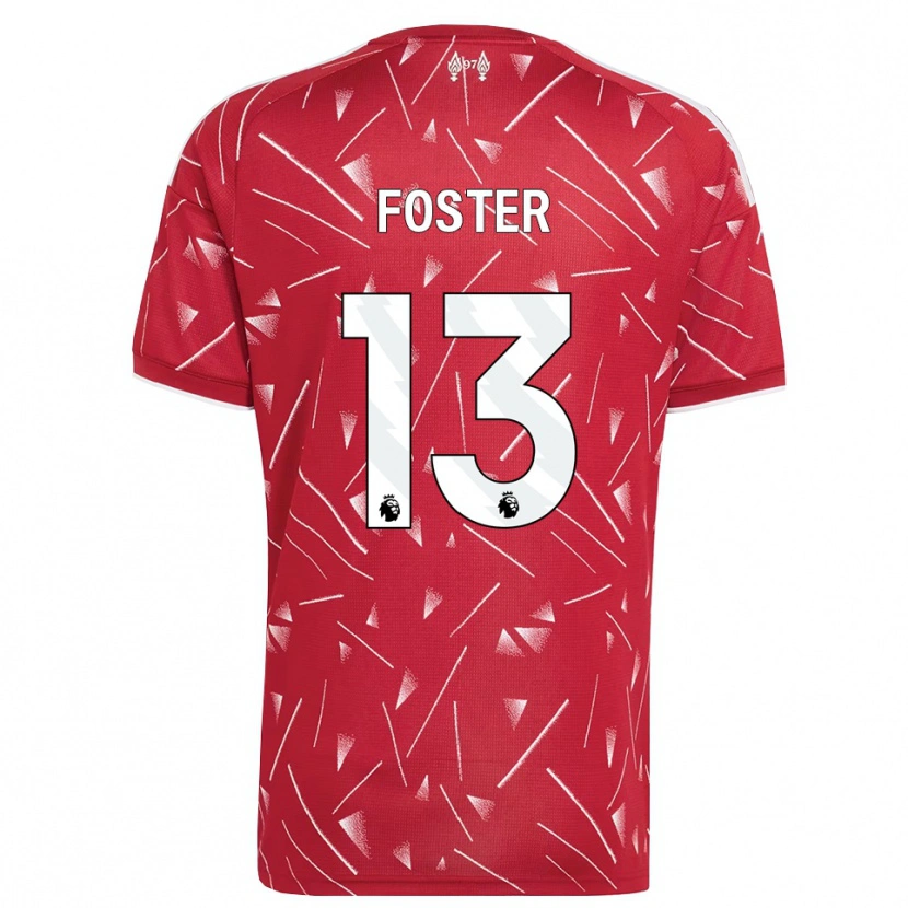 Danxen Criança Camisola Rylee Foster #13 Branco Vermelho Principal 2026/27 Camisa