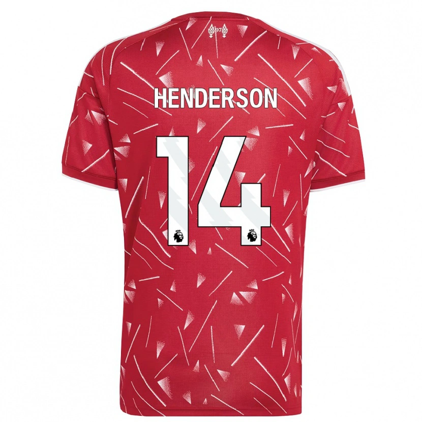 Danxen Criança Camisola Henderson #14 Branco Vermelho Principal 2026/27 Camisa