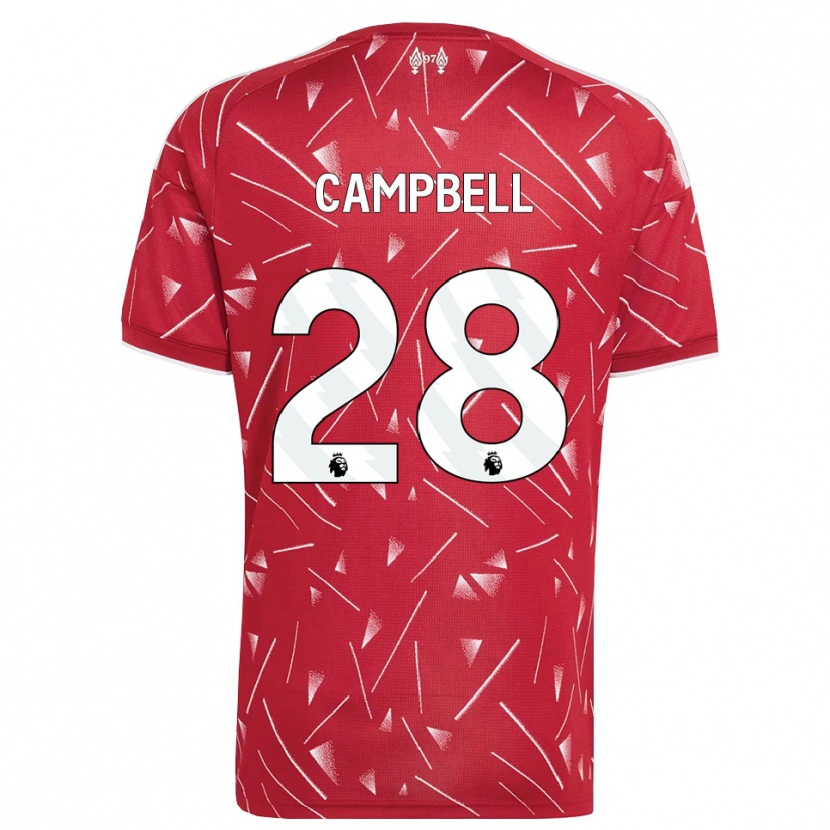 Danxen Criança Camisola Megan Campbell #28 Branco Vermelho Principal 2026/27 Camisa