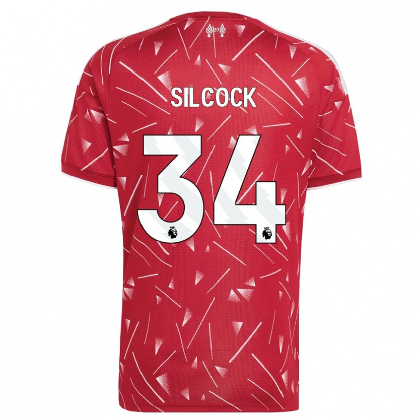Danxen Criança Camisola Hannah Silcock #34 Branco Vermelho Principal 2026/27 Camisa