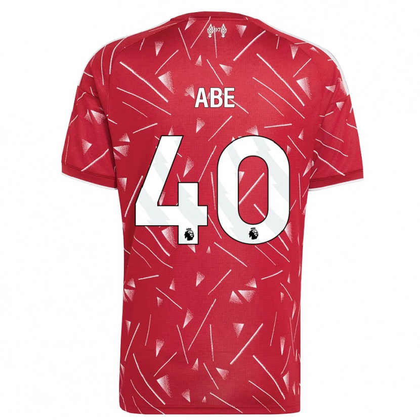 Danxen Criança Camisola Joshua Abe #40 Branco Vermelho Principal 2026/27 Camisa