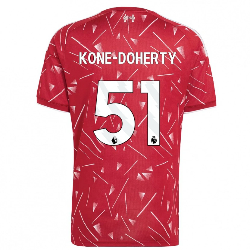 Danxen Criança Camisola Trent Kone-Doherty #51 Branco Vermelho Principal 2026/27 Camisa