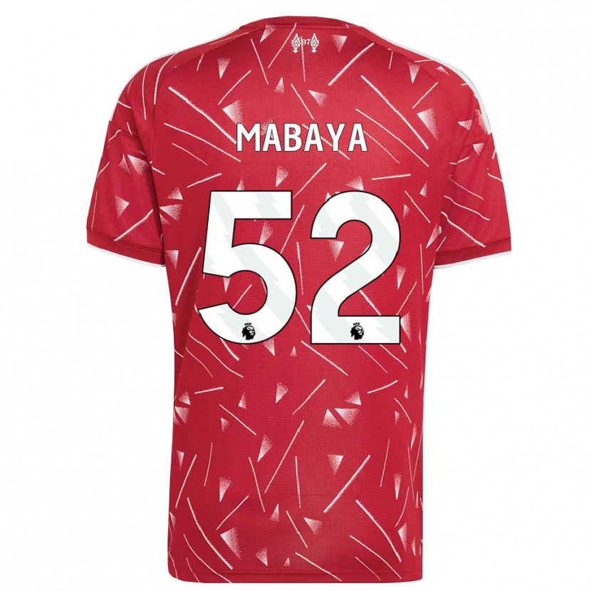 Danxen Criança Camisola Isaac Mabaya #52 Branco Vermelho Principal 2026/27 Camisa