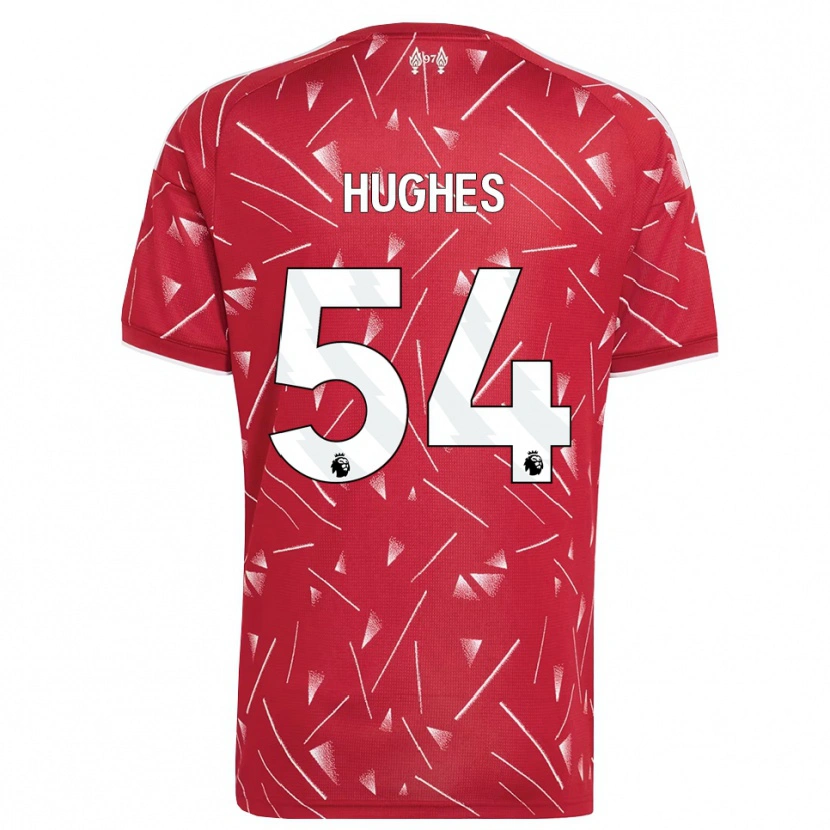 Danxen Criança Camisola Liam Hughes #54 Branco Vermelho Principal 2026/27 Camisa
