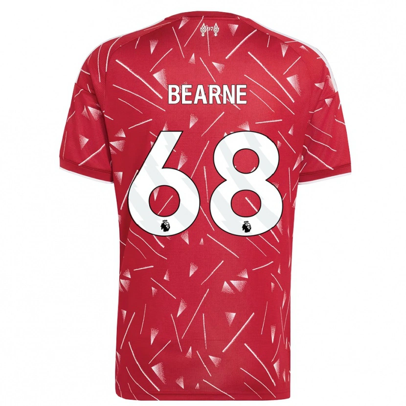Danxen Criança Camisola Jack Bearne #68 Branco Vermelho Principal 2026/27 Camisa